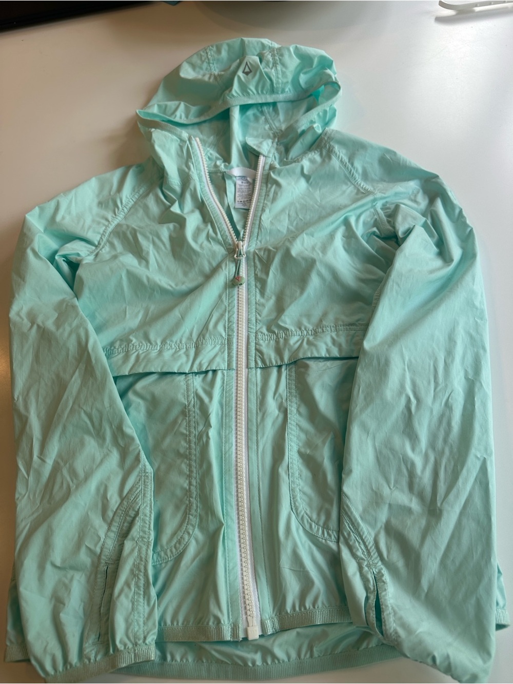 Ivivva by Lululemon light blue windbreaker jacket Girls size 7